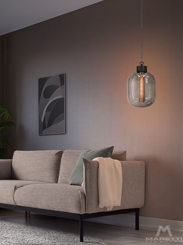 Rivington Glass hanglamp zwart ontworpen door Brands-Concept - Hanglampen
