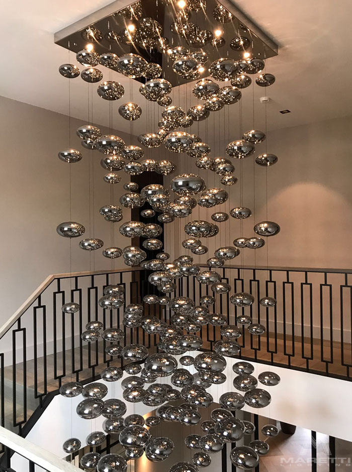DREAM hanglamp 1000x1000mm L:250cm 4-lichts - Hanglampen