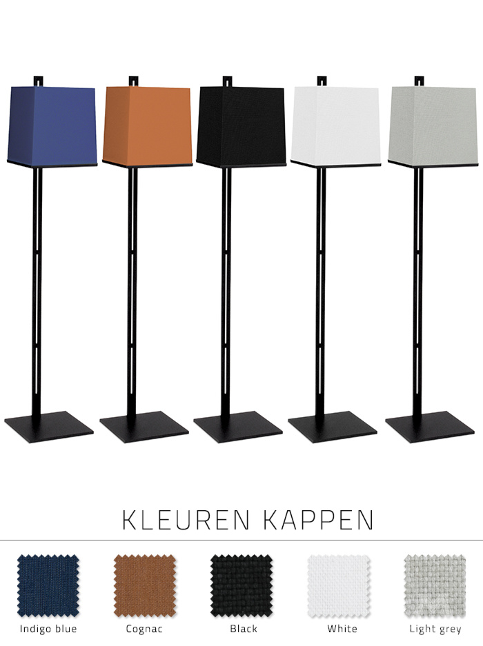 Klaar vloerlamp zwart ontworpen door Piet Boon - Vloerlampen