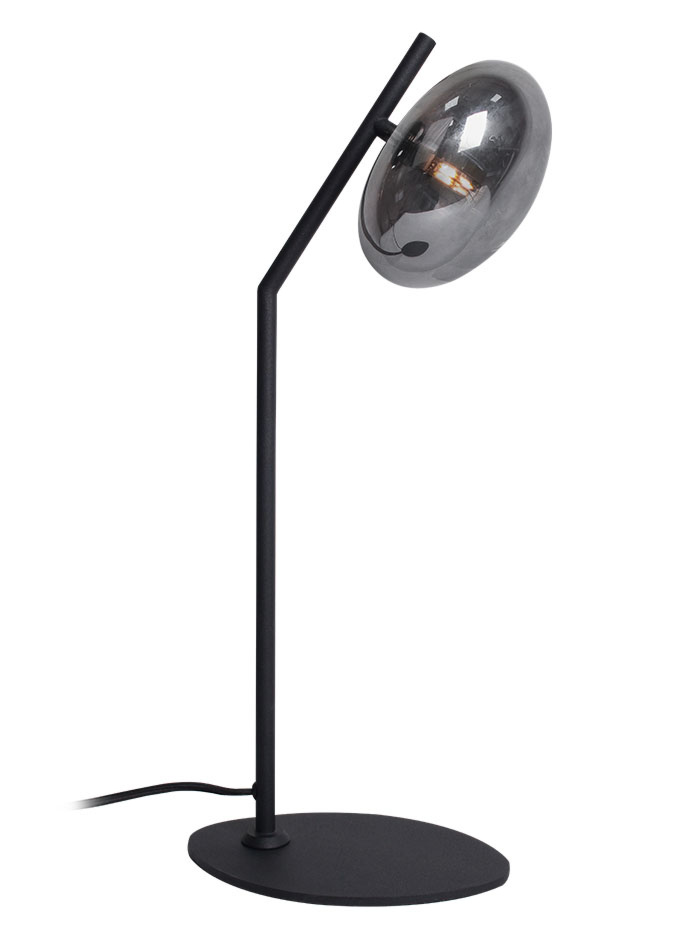 FLOW TABLE G9 black with smoke glass - Tafellampen