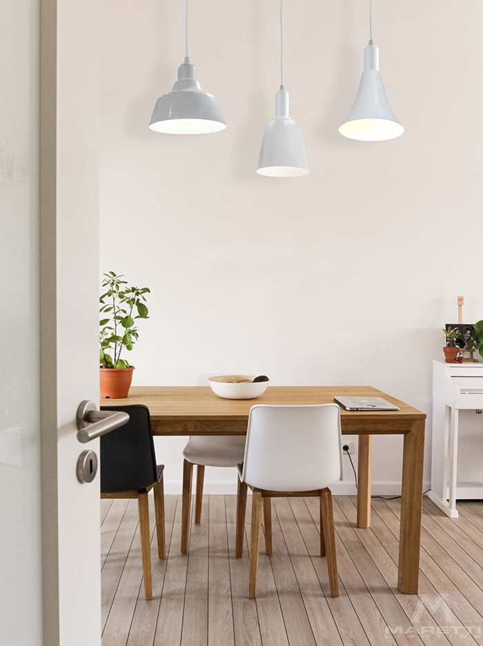Bloom/Glow/Shine hanglampen set E27 wit - Hanglampen