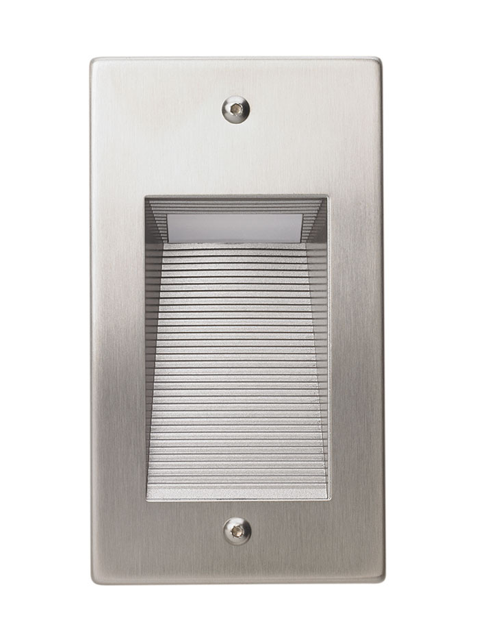 STRETTO LED vertical FRONT STAINLESS STEEL - Wandlampen