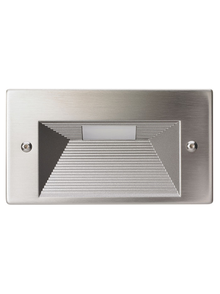 STRETTO LED horizontal FRONT STAINLESS STEEL - Wandlampen