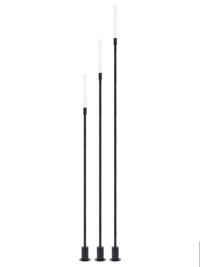 Tonio spike set 80/95/110cm black 12Vac