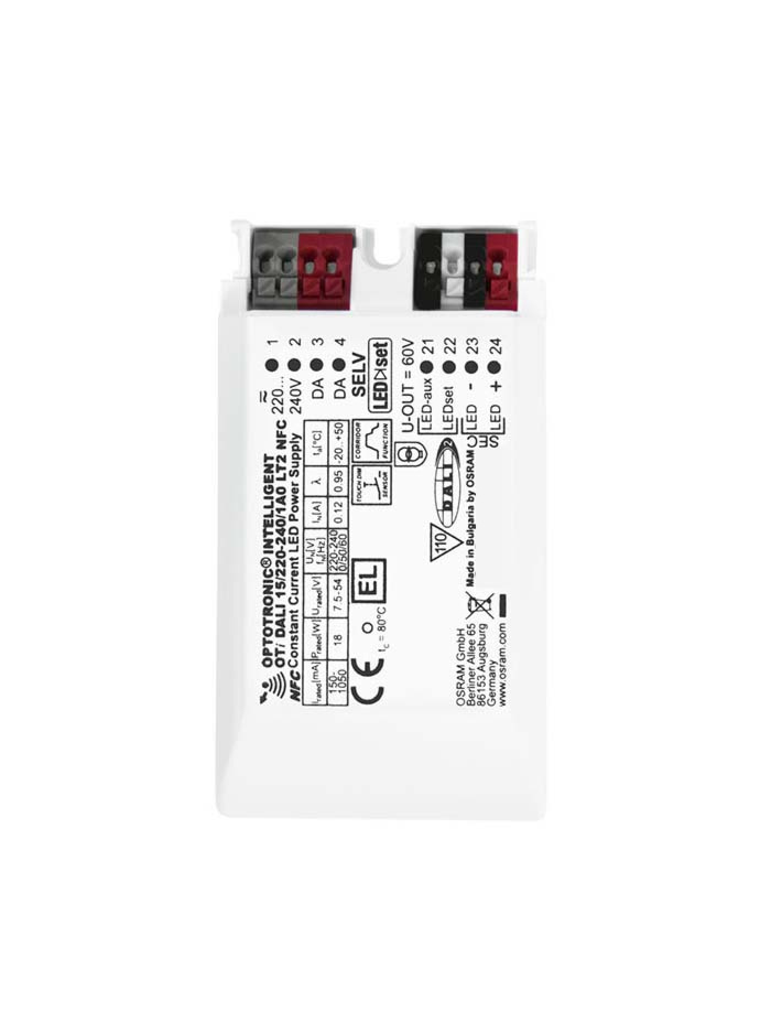 DRIVER DALI INTEL 350mA 4-18W excl. Connector - Voedingen