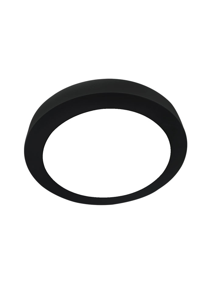 TACHION ceiling light with NOOD 10W round black - Plafondlampen