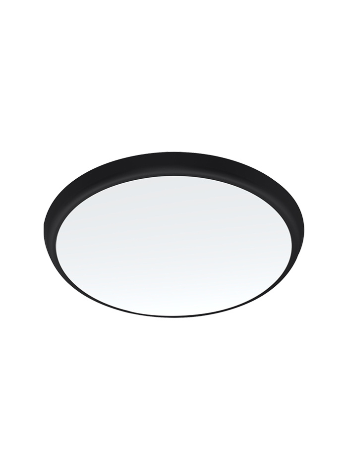 FELLITO ceiling lamp d:30cm 18W 1700lm black with emergency and sensor - Plafondlampen