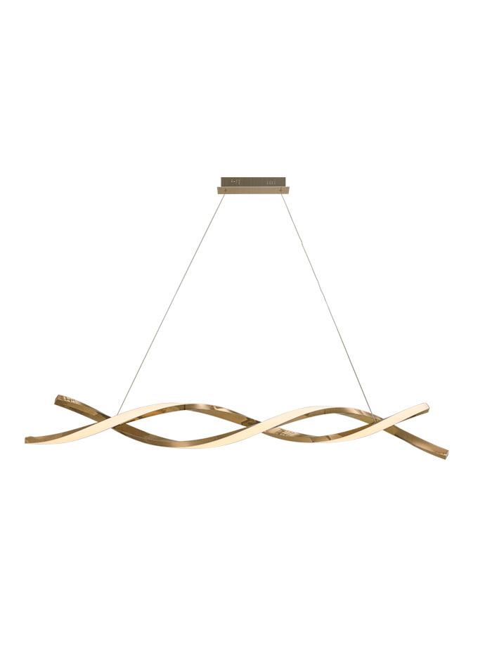 DOUBLE PROFILE hanglamp 63W messing - Hanglampen