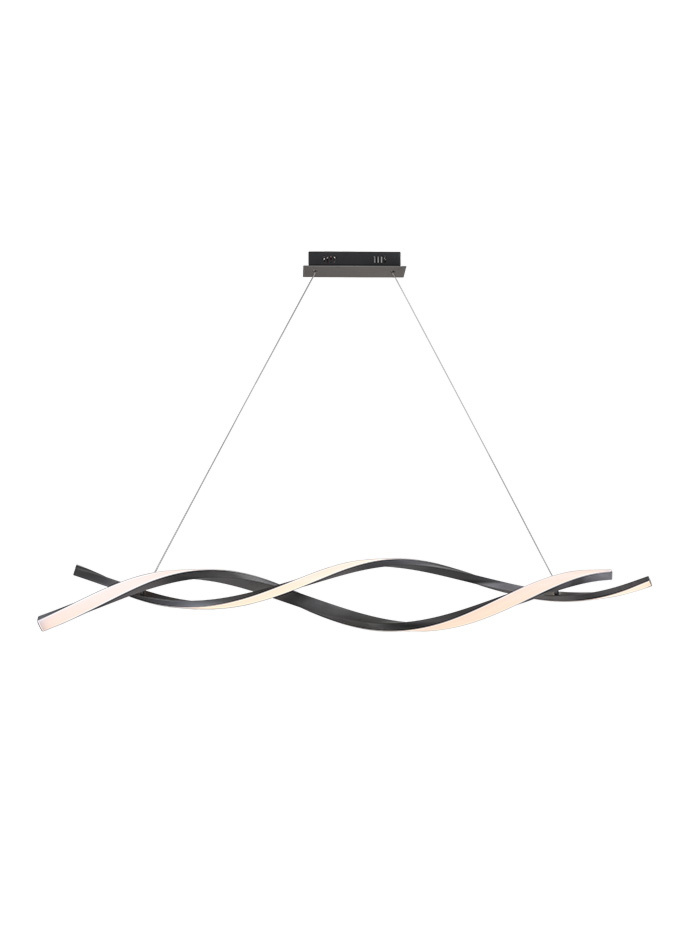 DOUBLE PROFILE hanging lamp 63W graphite - Hanglampen