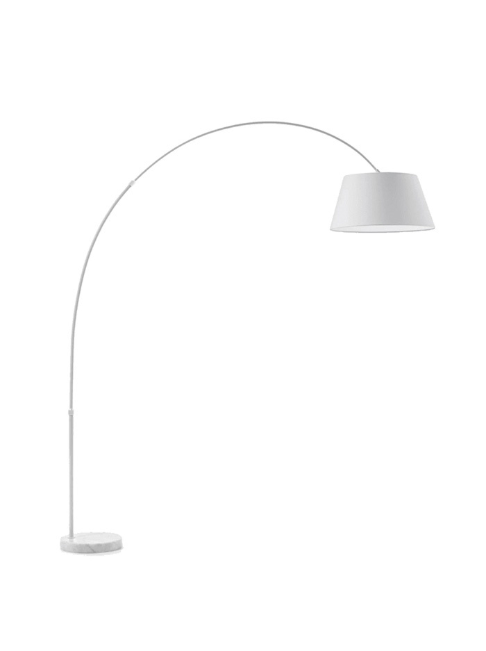 FISHING MARBLE vloerlamp E27 wit - Vloerlampen