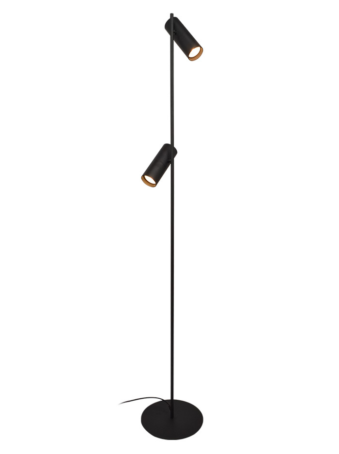 KOS floor lamp 2-light GU10 black - Vloerlampen