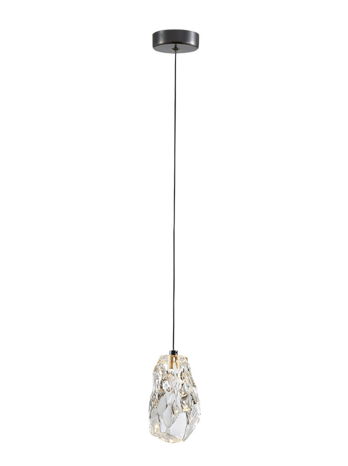 CERVATTO hanglamp 1-lichts 3W 3000K zwart 90x135mm niet dimbaar - Hanglampen