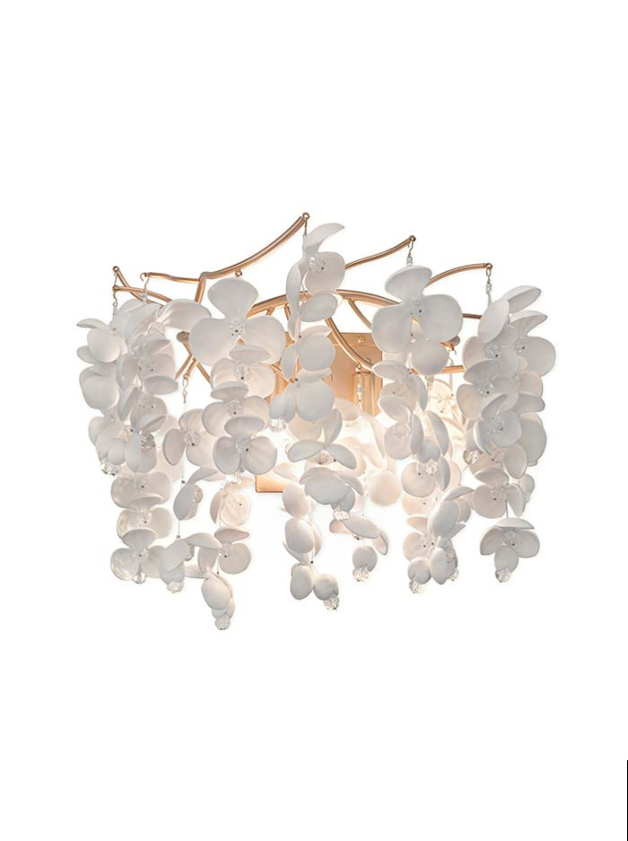 Positano wall lamp 2x G9 champagne gold