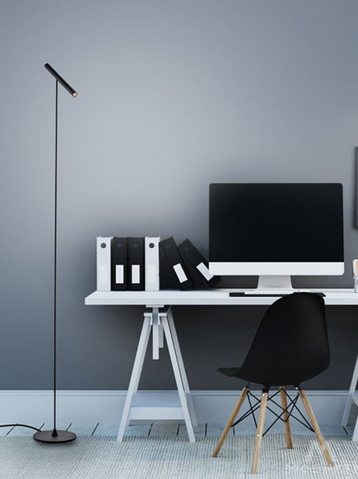 TUBO black floor lamp - Vloerlampen