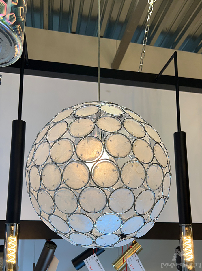 Perla hanging lamp round e27 d:35cm