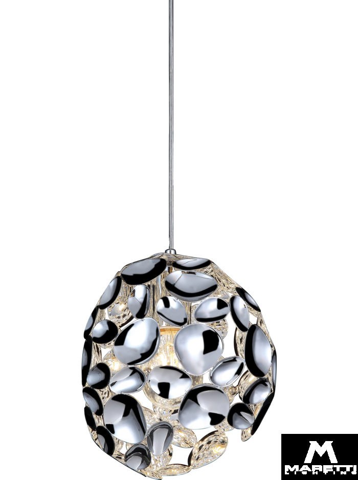 Morso 1-light hanging lamp E27 chrome
