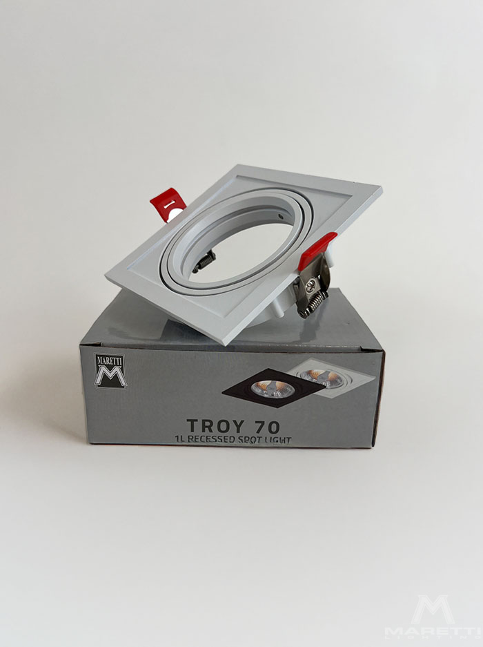 Troy 70 recessed luminaire 1-light white