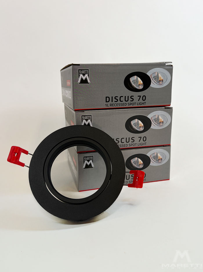 Discus 70 inbouwarmatuur zwart