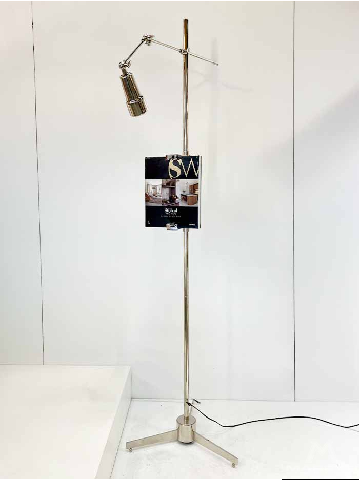 Lectern vloerlamp E27 chroom