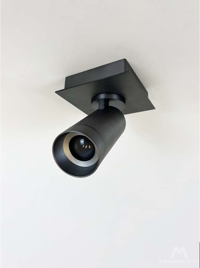 Modesto 1-light black surface-mounted luminaire designed by Marcel Wolterinck