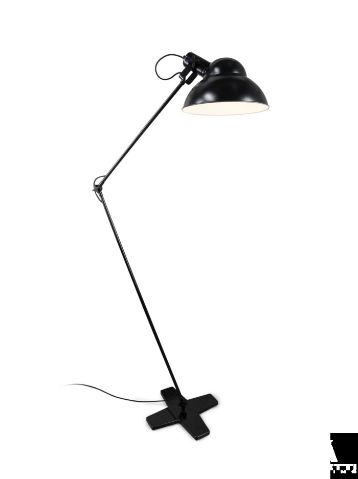 VT SHADE matt black floor lamp E27