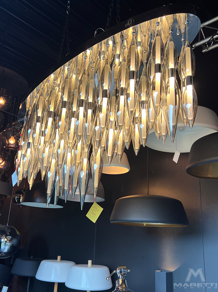 Cortona hanging lamp 250w 2700k chrome