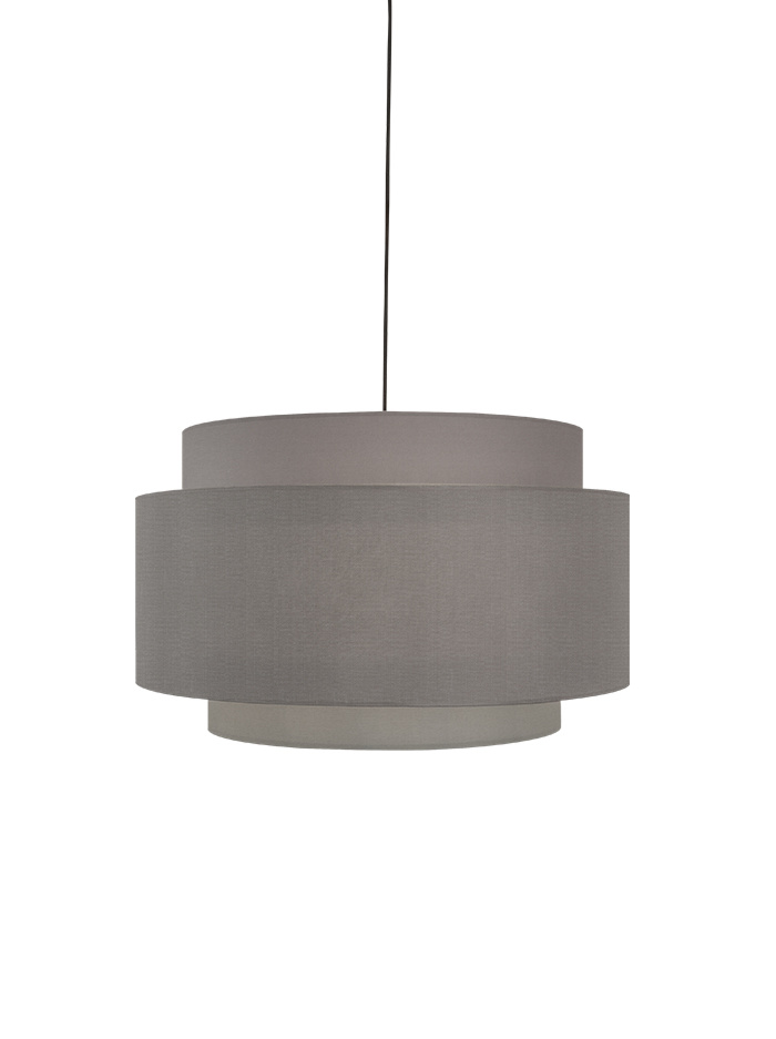 Halo shade hanging lamp ø70cm dark gray