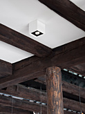 SQUARE ON opbouwspot 1-lichts wit - Opbouwspots