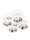 CHIQUE 111 opbouwspot 4-L DALI dimbaar wit - Opbouwspots
