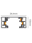 ONE-TRACK 1-fase rail 1m wit - Railverlichting
