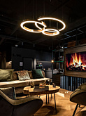 ZERO hanglamp 120cm 73W brons - Hanglampen