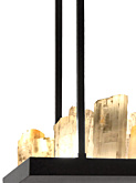CRYSTAL STONE PLATEAU hanglamp 12-lichts + 5 spots - Hanglampen