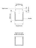 NED-LED profile 2 meter black - Profielen NED-LED
