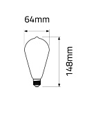 CLASSIC ST64 Filament LED 7-60W E27 827 - Lichtbronnen