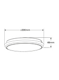 FELLITO ceiling lamp d:30cm 18W 1700lm white with sensor - Plafondlampen