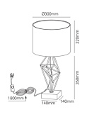 ICICLE tafellamp E27 goud - Tafellampen