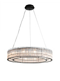 Puglia hanglamp 10x G9 zwart + smoke glas d:70cm
