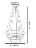 ANELLI hanglamp 100W 2700-5000K mat messing - Hanglampen