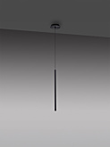 TUBE PENDANT 6W 3000K black - Hanglampen