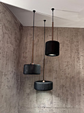 Compound hanging lamp 10 inch designed by Peter Kos