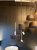 Compound hanging lamp 10 inch designed by Peter Kos