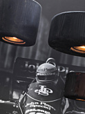 Compound hanging lamp 10 inch designed by Peter Kos