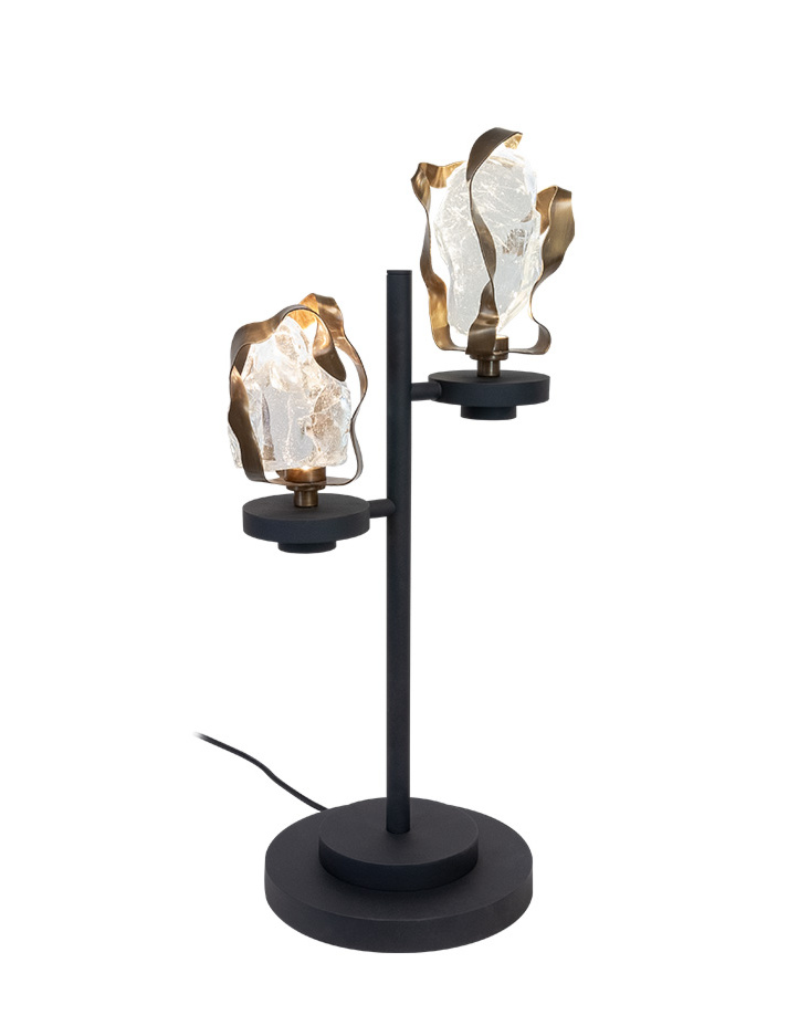 GLASS JEWEL tafellamp 1-lichts brons - Tafellampen