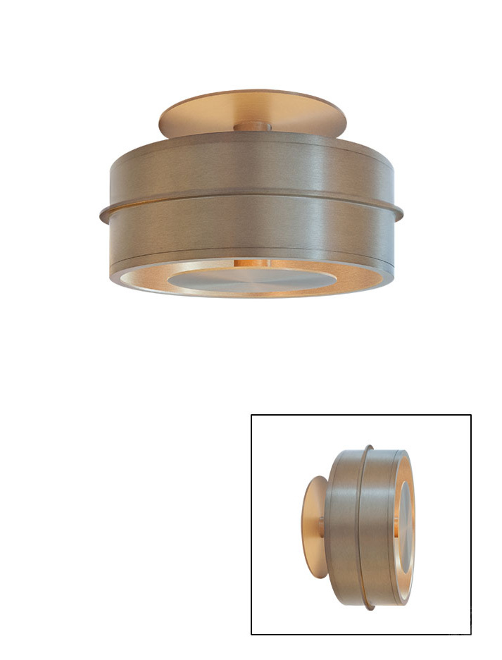 Bo XL plafond / wandlamp brons ontworpen door Grand & Johnson