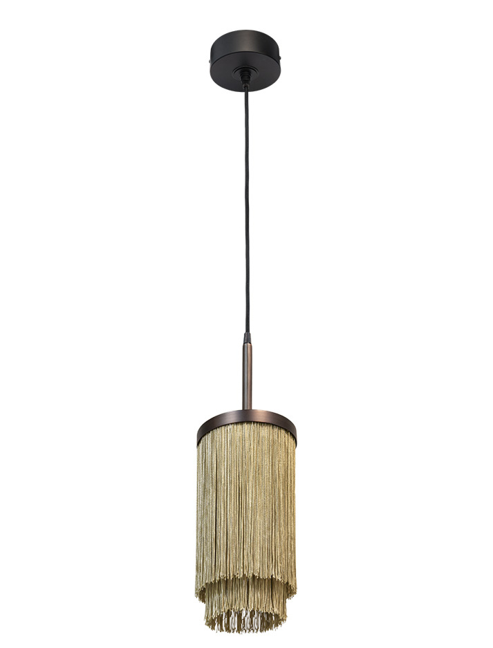 Fringes hanglamp d:16cm brons ontworpen door Patrick Russ - Hanglampen