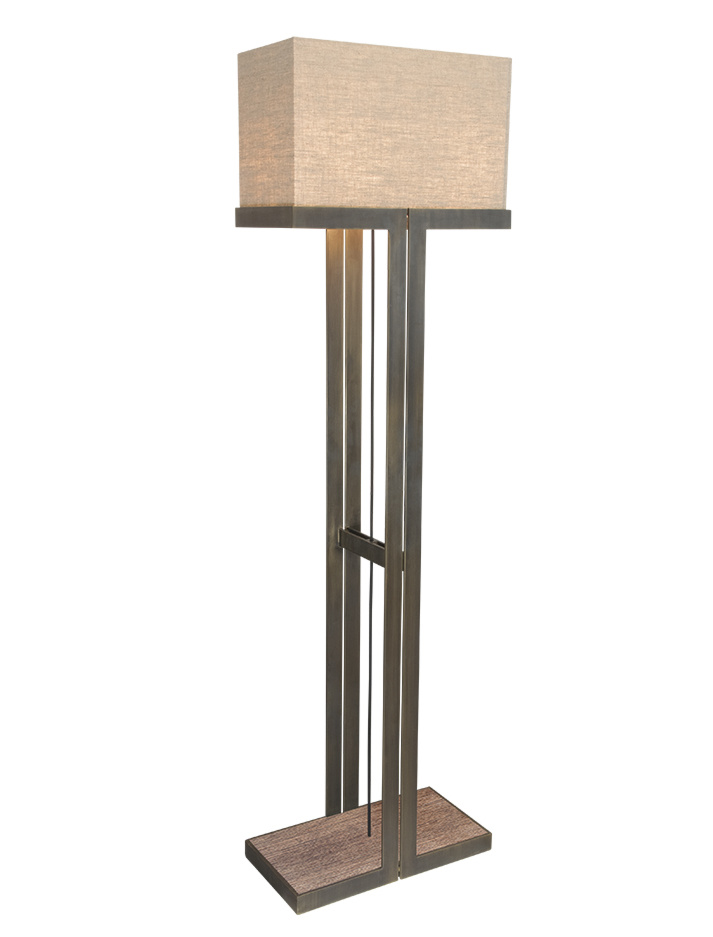 Piotello vloerlamp brons ontworpen door Marcel Wolterinck