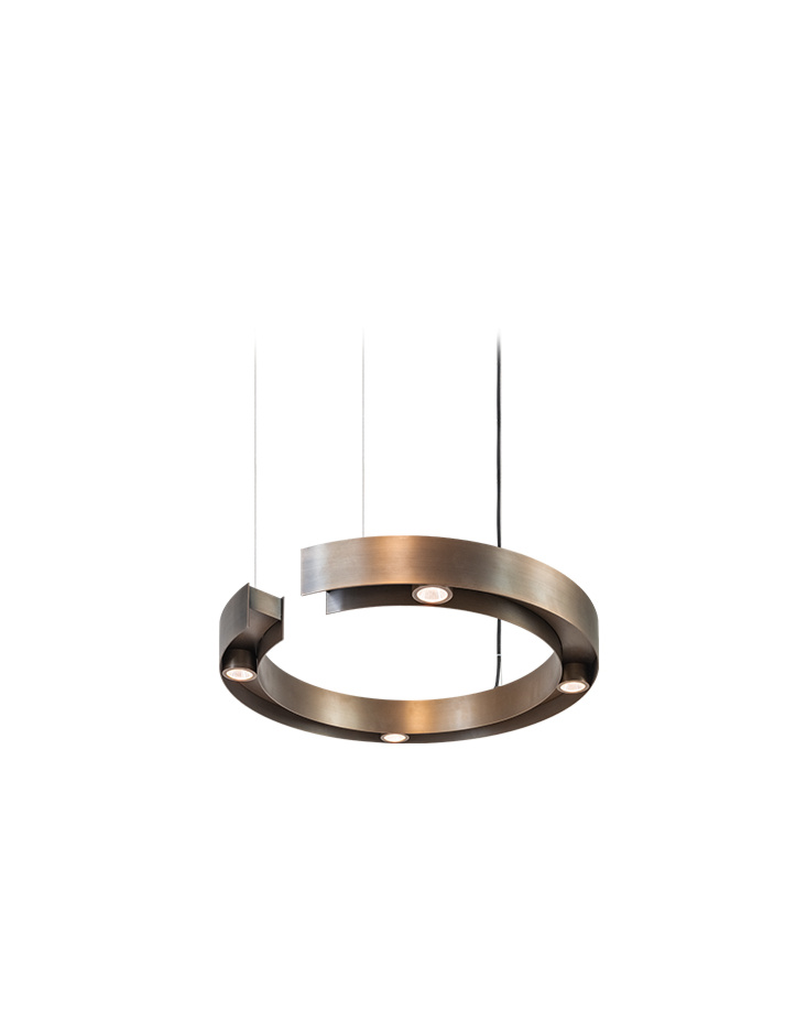 Astor hanglamp d:60cm brons ontworpen door Brands-Concept