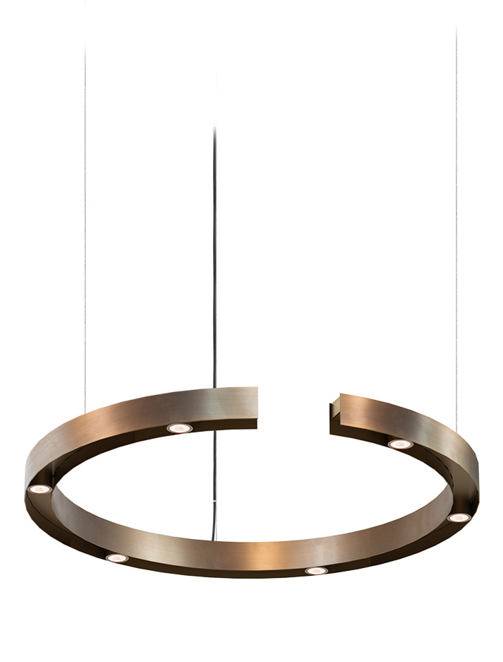 Astor hanglamp d:100cm brons ontworpen door Brands-Concept