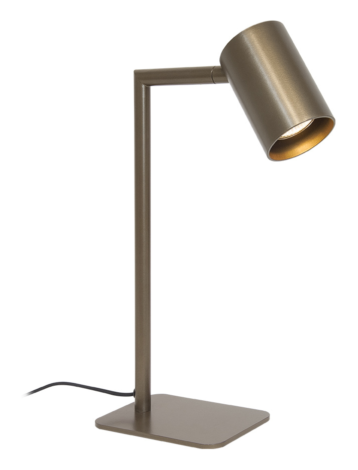 Tribe tafellamp brons ontworpen door Piet Boon