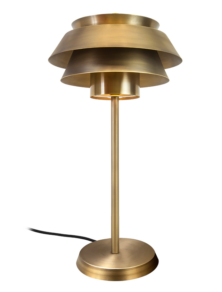VOID tafellamp brons ontworpen door Peter Kos